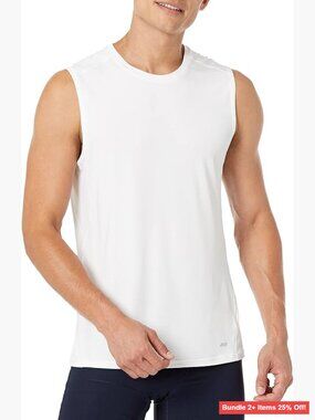 Men's Performance Muscle Tank Top Tech Stretch Athletic Fit Gym Workout